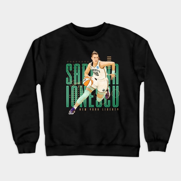 Sabrina Ionescu Crewneck Sweatshirt by Juantamad